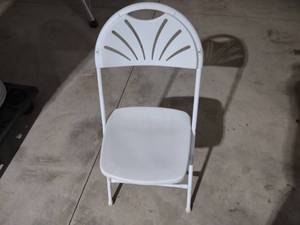 lot 62 image: (62) Poly Folding Chairs...