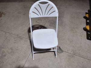 lot 65 image: (76) Poly Folding Chairs...
