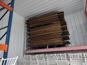 lot 79 image: (14) Farmer Tables, 96x40...