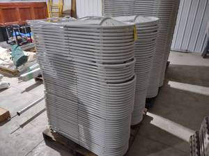 lot 92 image: (110) Poly Folding Chairs...