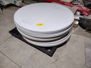 lot 95 image: (10) 48 Poly Folding Tables...