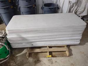 lot 103 image: (13) 6 Poly Folding Tables...