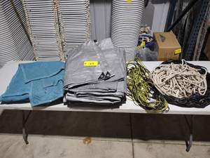 lot 125 image: Tarps, Ropes & Blanket...