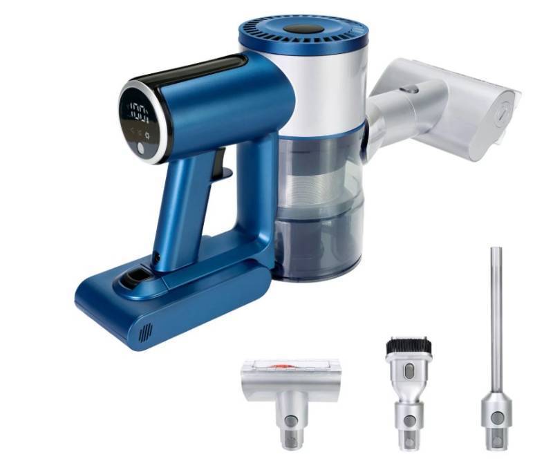 lot 140 image: NEW ePro Select Cordless Pet Handheld Vacuum with 3 Tools - Arctic Blue