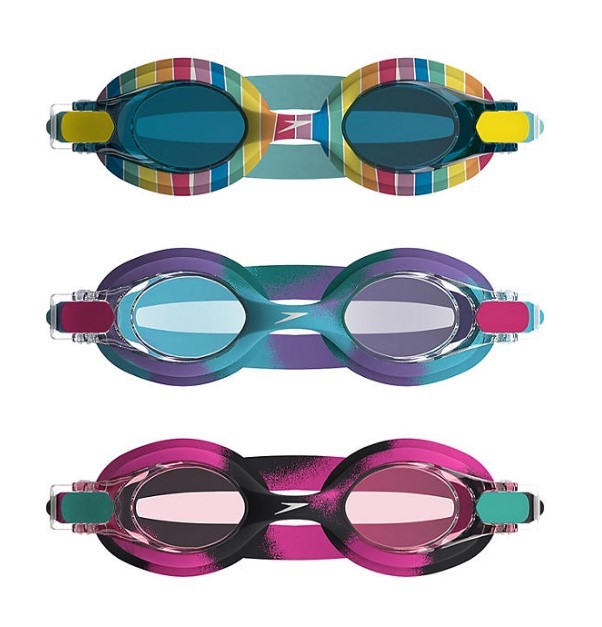 lot 214 image: NEW Speedo Kids Goggles, 3 Pk. - Girls