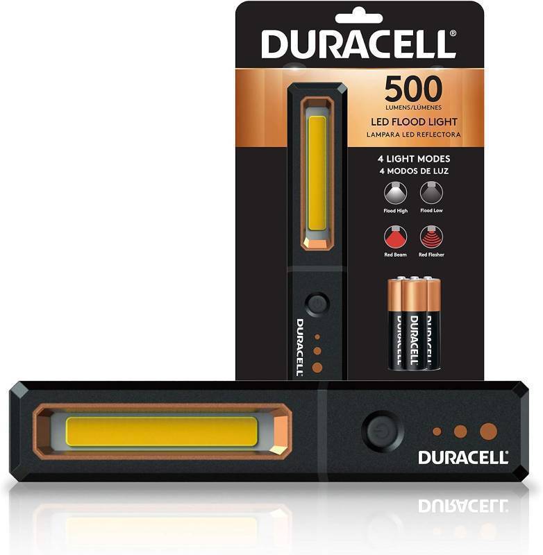 lot 248 image: NEW DURACELL 500 Lumen LED Hand-Held Utility Light for Everyday Use - Compact and Durable Design with 4 Modes and 3-AA Batteries Included.