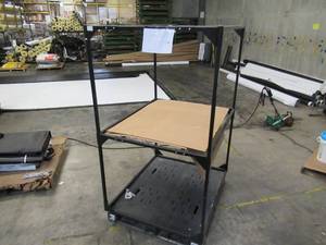 lot 102 image: Welded Black Metal Frame Built to Fit Onto Pallets - Perfect for Projects