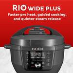 Instant Pot RIO Wide Plus, 7.5 Quarts 35% Larger Cooking Surface, 9-in-1 Electric Multi-Cooker, Pressure Slow Cooker, Rice Cooker, Steamer-XL