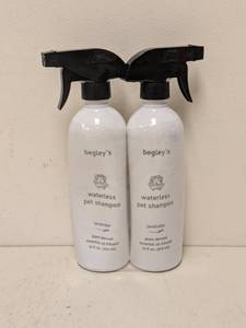 lot 9 image: (2) BEGLEYS WATERLESS PET SHAMPOO