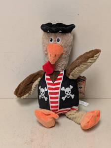 lot 57 image: NEW THINK DOG PIRATE CHICKEN DOG TOYS (BLACK)