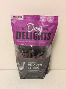lot 8 image: DOG DELIGHTS CHEWY CHICKEN STICKS