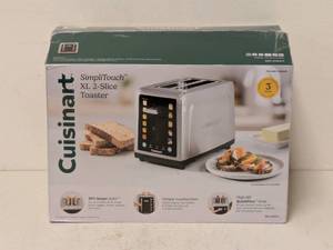 lot 107 image: NEW CUISINART SIMPLITOUCH XL 2-SLICE TOASTER