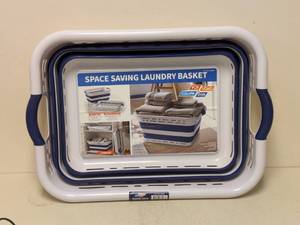lot 126 image: NEW SPACE SAVING LAUNDRY BASKET