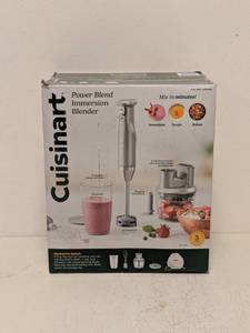 lot 146 image: NEW CUISINART POWER BLEND IMMERSION BLENDER