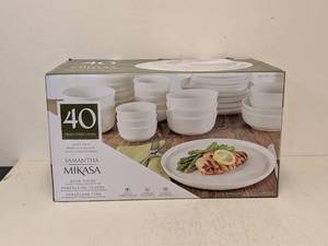 lot 156 image: NEW TRUDEAU PORCELAIN BOWL SERVING SET 3PC.