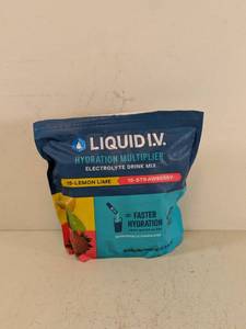 lot 173 image: LIQUID I.V ELECTROLYTE DRINK MIX (LEMON LIME & STRAWBERRY) 30CT.