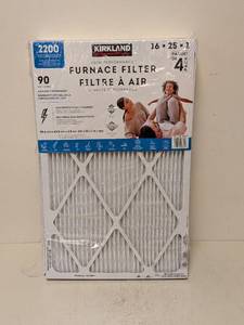lot 200 image: NEW KIRKLAND SIGNATURE HIGH PERFORMANCE 2200 (16x25x1) FILTERS 4PK