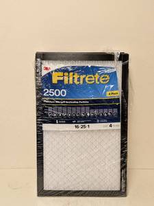 lot 201 image: NEW 3M FILTRETE 2500 FILTERS (16x25x1) 4PK.