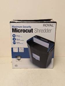 lot 207 image: ROYAL MAX SECURITY MICROCUT SHREDDER