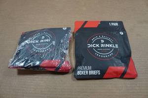 lot 39 image: 2 Pairs Dick Rinkle Mens Premium Boxer Briefs - Small