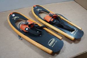 lot 130 image: Faber Canadian Made Ash Framed Snow Shoes