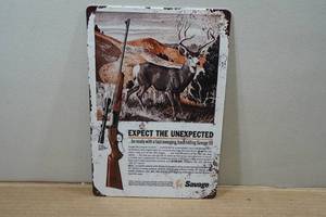 lot 148 image: Novelty Metal Sign - Expect the Unexpected