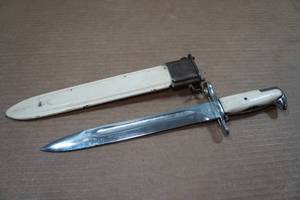 lot 1P image: ParadeDress Bayonet for M1 Garand Rifle with Scabbard