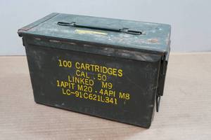 lot 224 image: Metal Ammo Can