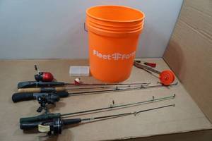 lot 230 image: Ice Fishing Rods and Accessories