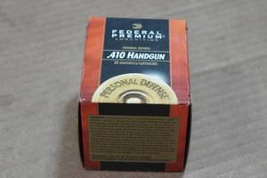 lot 252 image: 20 Federal Premium .410 Bore Handgun 2-12 4 Shot Personal Defense Shotshells