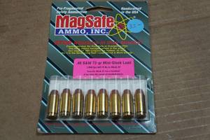lot 257 image: 8 MagSafe .40 S&W 72 Gr Mini Glock Load Defense Ammo