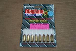 lot 264 image: 8 MagSafe .32 ACP 36 Gr X-Load Defense Ammo