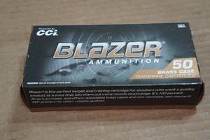 lot 276 image: 50 CCI Blazer Brass 9mm Luger 124 Gr FMJ Ammo