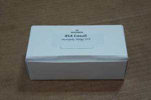 lot 286 image: 50 .454 Casull 300 Gr Hornady XTP Ammo