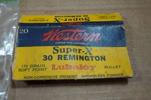 lot 310 image: 16 Western Super-X .30 Remington 170 Gr SP Ammo