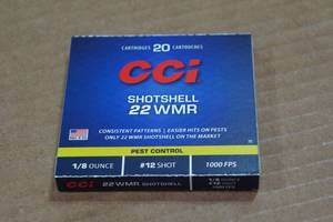 lot 327 image: 20 CCI .22 WMR Shotshells