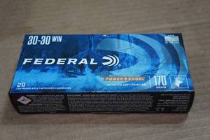 lot 329 image: 20 Federal Power-Shok .30-30 Win 170 Gr JSP RN Ammo
