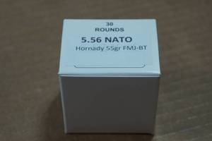 lot 338 image: 30 5.56 NATO 55 Gr Hornady FMJ-BT Ammo