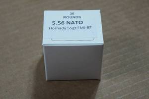 lot 339 image: 30 5.56 NATO 55 Gr Hornady FMJ-BT Ammo