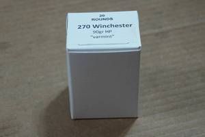 lot 352 image: 20 .270 Win 90 Gr HP Varmint Ammo