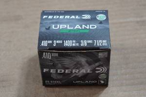 lot 357 image: 25 Federal Upland .410 Bore 3 Steel 7.5 Shot Shotshells