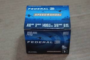lot 360 image: 25 Federal Speed Shok .410 Bore 3 Steel 6 Shot Shotshells
