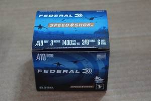 lot 361 image: 25 Federal Speed Shok .410 Bore 3 Steel 6 Shot Shotshells