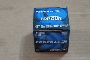 lot 368 image: 25 Federal Top Gun .410 Bore 2-12 9 Shot Shotshells