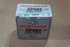 lot 397 image: 25 Winchester Xpert 12 Gauge 2-34 Steel 6 Shot Shotshells