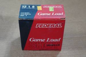 lot 401 image: 25 Federal Game Load 12 Gauge 2-34 8 Shot Shotshells