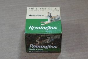 lot 413 image: 20 Remington Game Load .410 Bore 2-12 5 Shot Shotshells