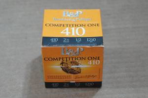 lot 416 image: 25 B&P Competition One .410 Bore 2-12 8 Shot Shotshells