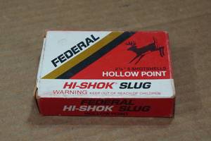 lot 419 image: 5 Federal Hi-Shok 20 Gauge 2-34 HP Slugs