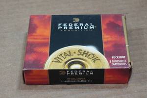 lot 420 image: 5 Federal Vital-Shok 12 Gauge 3-12 Magnum 00 Buck Shotshells